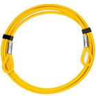 Used Vascer 20ft  1 2   Commercial Steel Cable W looped Ends Equipment Security