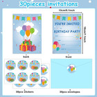30 Pack Birthday Party Invitations Set Boys Girls Kids Invite Cards With Envelop