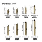 160pcs Slide On End Clasps 10 13 16 20 25 30 35 40mm Bronze Tone