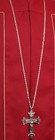 Silver Plate Christian Orthodox Bishops Pectoral Cross Crucifix Necklace 48 In