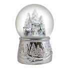 100mm Silver Reindeer In The Woods Snow Globe By The San Francisco Music Box