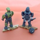 2pcs Mega Bloks Construx Halo Universe Unsc Sgt Marcus Stacker   Spartan Figures