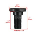 Caltric 501001 Bolts W  Castle Nut Kit For King Kutter Rotary Cutter Blade Bolts