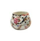 Vintage Japanese Kutani  Porcelain Cup  Painted Flowers And Birds  Hallmark