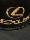 Vintage Lexus Black Rope Shiny Gold Script   Adjustable Cap hat  Calhead