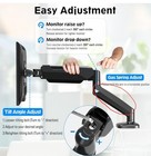 Mountup Single Monitor Desk Computer Mount  Adjustable Gas Spring Arm-32in  read