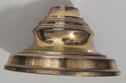 Vintage 6-1 4    X 3-11 16  Solid Brass  1985 Table Top Light Base W  Side Wire Ho