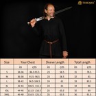 Viking Tunic Renaissance Sca Larp Cosplay Costume Medieval Inspired Shirt Brown