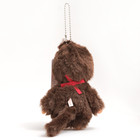 Sekiguchi Monchhichi - Standard Brown - Girl Plush Keychain