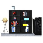 Concepts In Wood  Double Wide Wood Bookcase  8 Shelf  48 Espresso Transitional