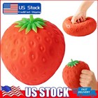 Giant Strawberry Squishy  Jumbo Big Cute Realistic Strawberry Stress Ball Us