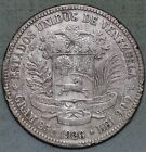 Venezuela 1926  p     835 Silver 5 Bolivares   25 Grams