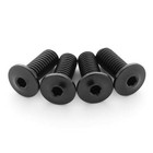  Terske Ultra-low Profile Superlight Black Titanium Bottle Cage Bolts By Terske