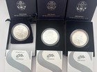 Lot Of 3 Silver Eagles 2006-2008  0 99 Silver  Uncirc   Ogp W  Coa  Box I