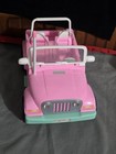 Vintage 1998 Mattel Pink Barbie Jeep Remote Control Rc W  Remote Tested