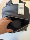 Michael Kors Black Leather Zip Backpack For Men Designer Style