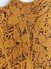 Antique Pyrography Wood Thread Winder Victorian Folk Art Sewing Notion Floral