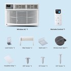12000 Btu Window Air Conditioner 3 Cooling   Fan Speeds Up To 550 Sq  Ft Quiet