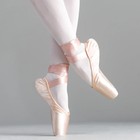 Girls Women Ballet Pointe Shoes Adult Professional Satin Canvas Pinkballet Shoes