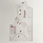3pcs Fashion Design Ruler Set - Plastic  Single Piece Of Cloth  1 5 Scale - S   