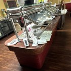 Commercial Electric 4-pan Hot Food Steam Table Buffet With Sneeze Guard