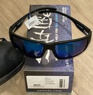 New Salt Life Naples Matte Black Mirror Blue Lens Sunglasses Msrp  189 99 Salty