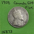 1908 Canada          50 Cents Canadian Half Dollar Fine