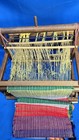 Vintage Wooden 12  Loom Table Top Primitive Country Display 15x15 Weaving 