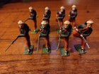 Britain Lead Civil War Zouaves Soilders Lot Of Eight Soldiers 