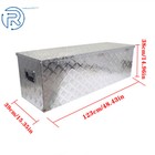 49   15   15  X-large Aluminum Trailer Pickup Truck Bed Tool Storage Box Lock key