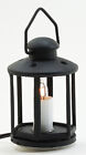 Dollhouse Miniature Black Lantern Light Candle 12 Volt With Plug 1 12 Scale Lamp