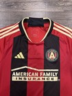 Adidas Atlanta United Fc Mls Soccer Home Jersey Shirt Red black Size Medium