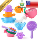 Baby Bath Toys For Kids Ages 1-3 Toddler 5pc Toys Mold Free Bathtub Water Toys