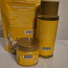 Magnolia   Honey Bath Salt  Body Wash  And Exfoliating Body Scrub  3 Pack 