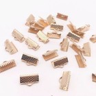 Metal Crimp Ends - 6-13mm Cord End Clips Fold Over Clasps Jewelry Making Crimps