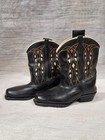 Vintage Children s Leather Cowboy Boots Size 4 1 2d Texas