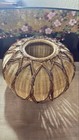 Bamboo Flower Basket Vase Traditional Craft Ikebana Spiral Base  Handmade