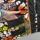 Nallem Shirt Womens 3xl Orange Colorful Ethnic African Tribal Wax Print Open