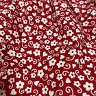 Vintage Baby Bgosh Oshkosh Dress 18 Months Red With White Hearts   Flowers J1