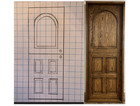 Rustic Oak Lumber Square Top Door Solid Wood Storybook Panels Custom  Dutch