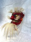 Authentic Vintage Japanese Red Hanadaka Tengu Ceramic Demon Mask W  Makers Mark