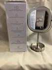 Conair Halo Double Sided Led lighted Tabletop Mirror  Magnification Satin Nickel