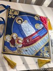 Fully Embroidered Epigonation  Palitsa With The Icon Ofdormition