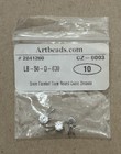 Sterling Silver 5mm Cubic Zirconia Solitaire Pendant Charms Lot Of 3 Artbeads