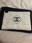 Chanel Beauty Gift White Puffy Makeup Bag Pouch Clutch Cosmetic Case New Vip Us