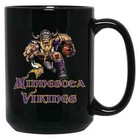 Minnesota Vikings Player Mascot Logo Wordmark Black 15 Oz Ceramic Coffee Mug Cup