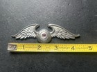 Metal Von Dutch Flying Eyeball W jewel Eyeball Dash Plaque   Fender Ornament