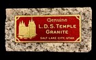 Genuine Granite   Used On The Salt Lake Lds Temple Addition In 1962-1965