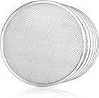 Restaurant-grade Seamless Aluminum Pizza Baking Screen  18 Inch  Pack Of 6