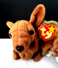 Ty Beanie Babies 1998 Weenie And 1995 Tracker The Dogs  Lot Of 2 New
